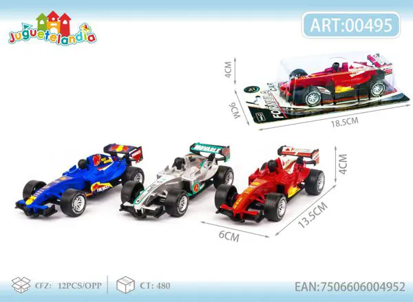 Auto de carreras Fórmula 1 de fricción