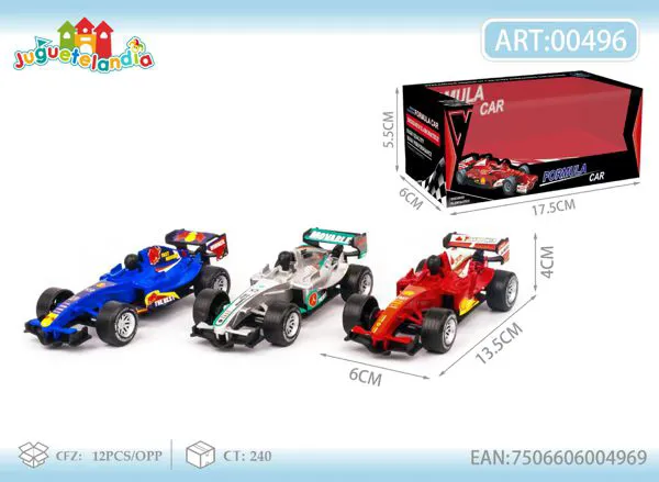 Auto de carreras Fórmula 1 de fricción