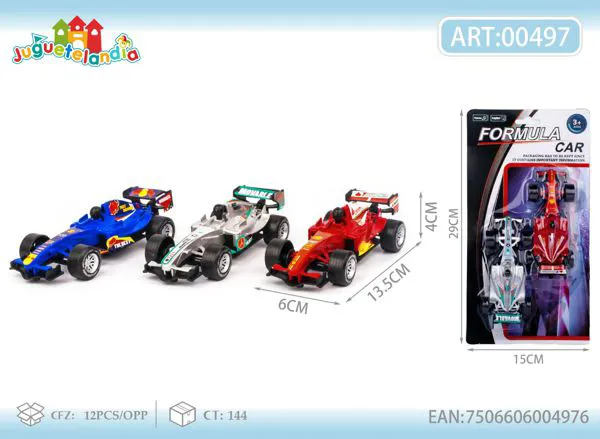 Auto de carreras Fórmula 1 de fricción
