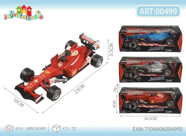 Auto de carreras Fórmula 1 de inercia