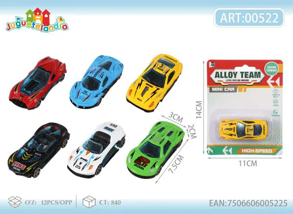 Auto deportivo de metal surtido