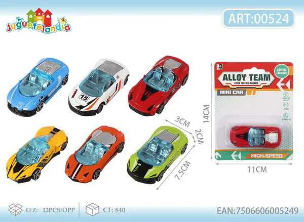Auto deportivo de metal surtido