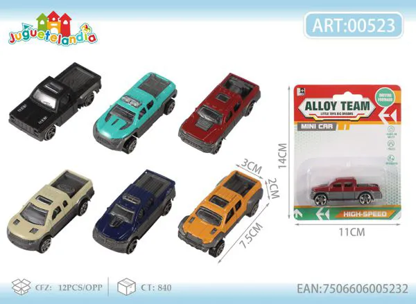Camioneta pickup de metal surtida