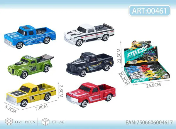 Set de 12 camionetas pickup de metal 1:64