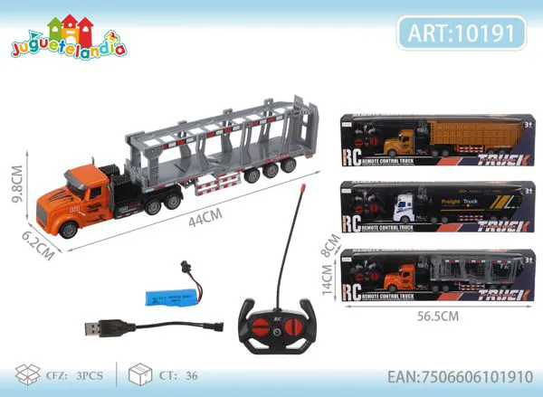 Camión tráiler transportador a control remoto