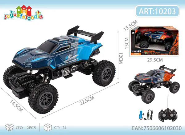 Coche todoterreno de control remoto azul 5 canales