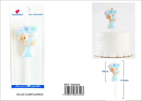 Vela de cumpleaños número 7
