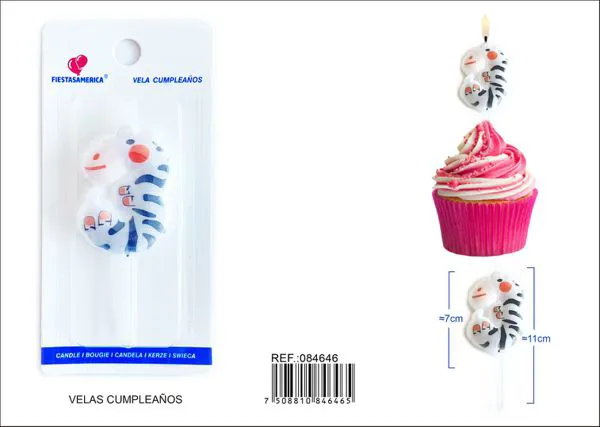 Vela de cumpleaños número 3