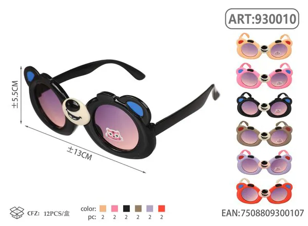 Gafas de sol para niños con diseño de osito