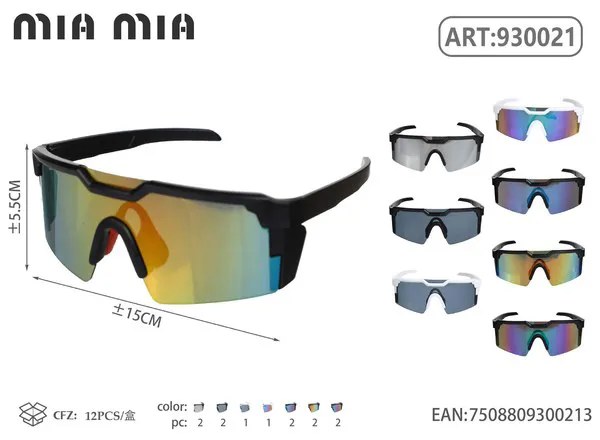 Gafas de sol deportivas para niños tipo escudo