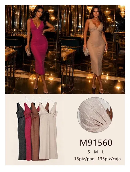 Vestido con pedrería