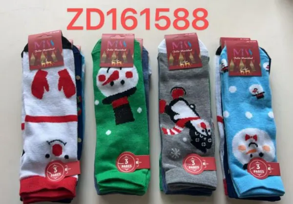 Calcetines tobilleros de muñeco de nieve