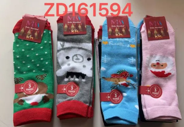 Calcetines tobilleros de Santa Claus