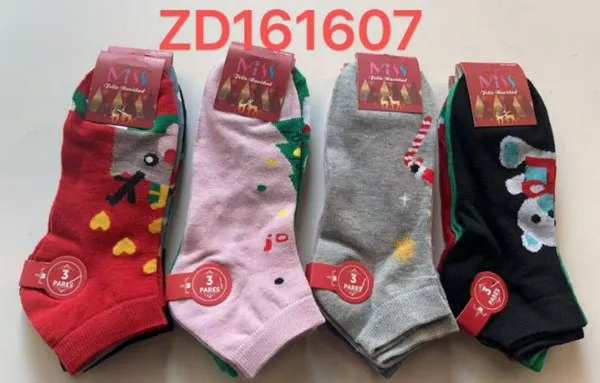 Calcetines tobilleros de reno para mujer