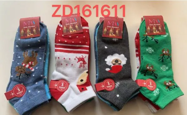 Calcetines navideños con renos