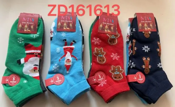 Calcetines navideños con Santa Claus