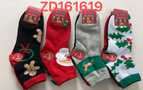 Calcetines navideños de mujer