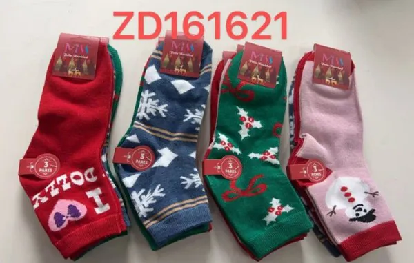 Calcetines navideños de mujer