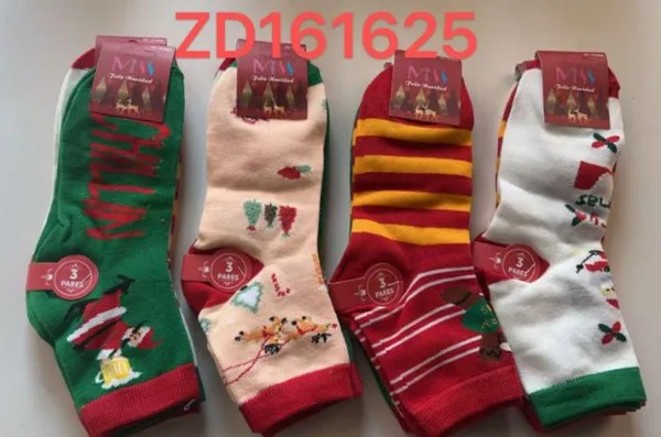 Calcetines navideños de mujer