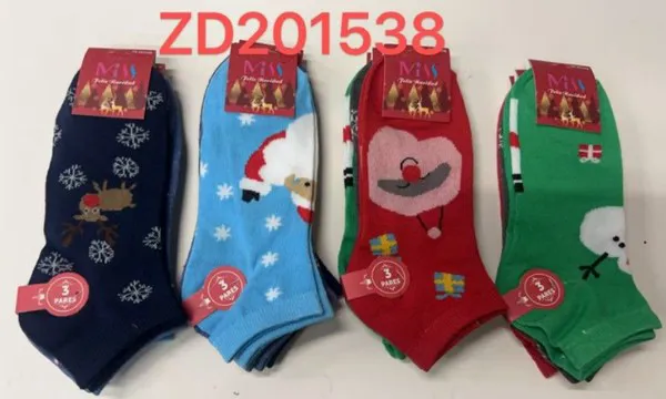 Calcetines navideños con renos