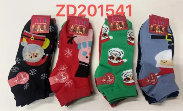 Calcetines navideños con Santa Claus