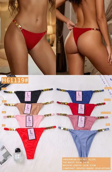 Tanga con tiras de corazones