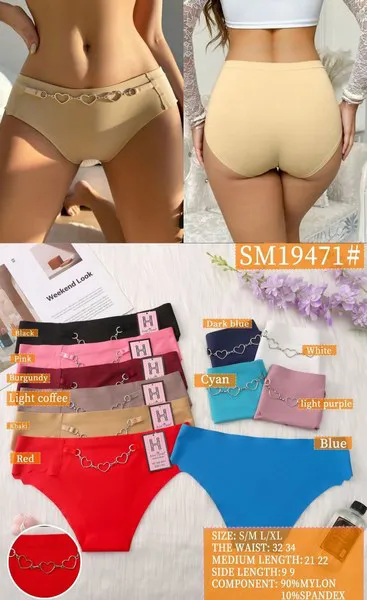 Pantaleta bikini con cadena