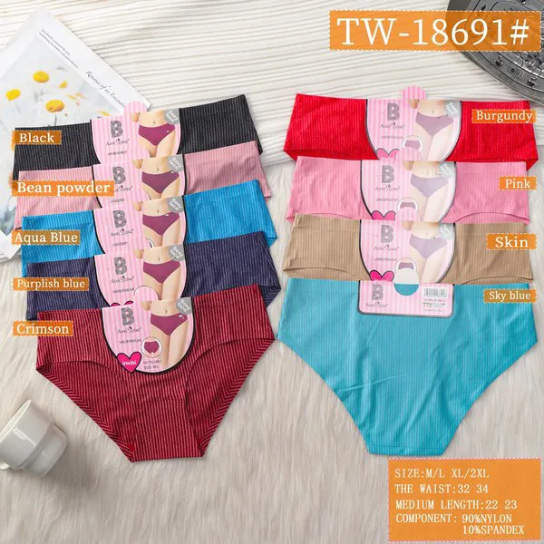 Pantaleta bikini tejido acanalado