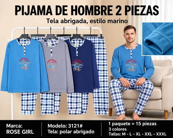 Pijama de hombre 2 piezas