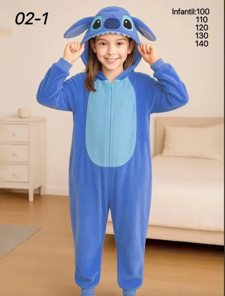 Pijama mameluco Stitch
