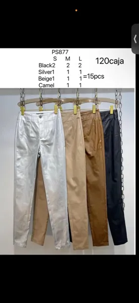 Pantalones ajustados efecto piel-PS877