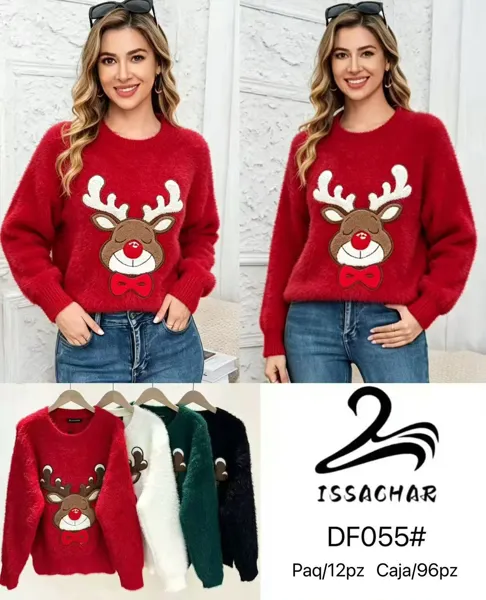 Suéter navideño de reno