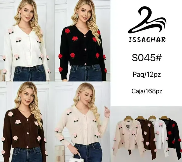 Cardigan con flores