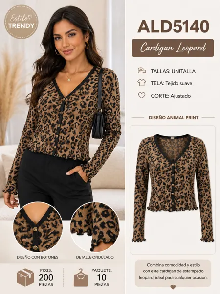 Cardigan Leopard