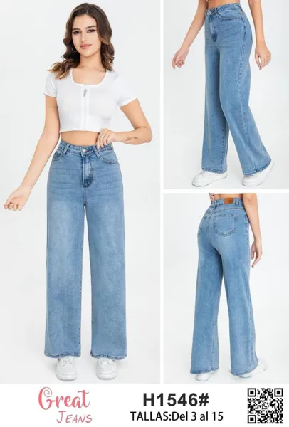 Jeans de corte recto