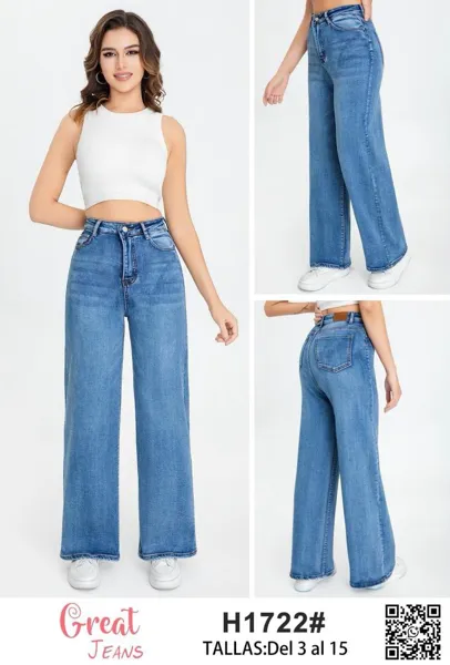 Jeans de corte recto