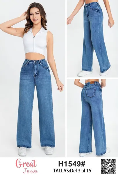 Jeans de corte recto