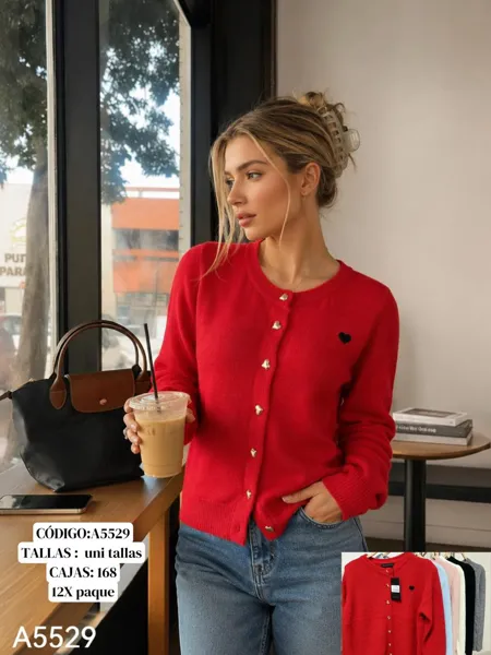 Cardigan con botones
