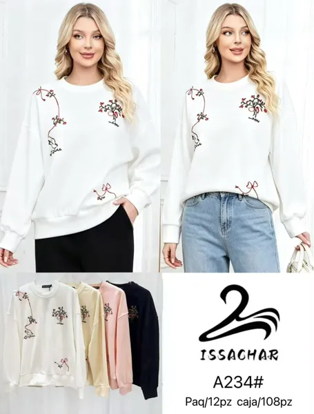 Sudadera con bordado