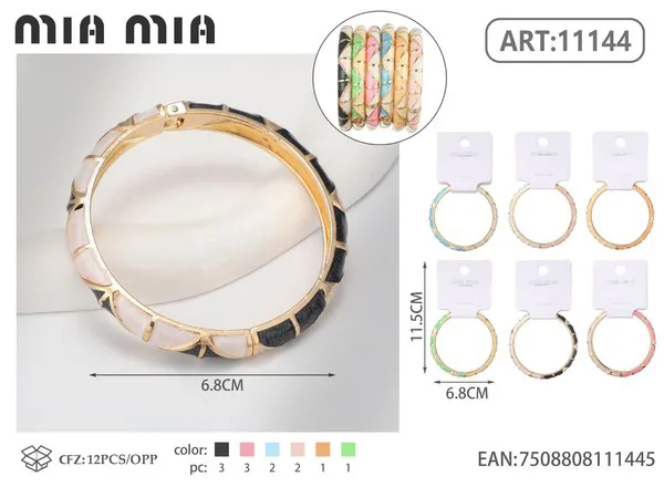 Brazalete de aleación esmaltada