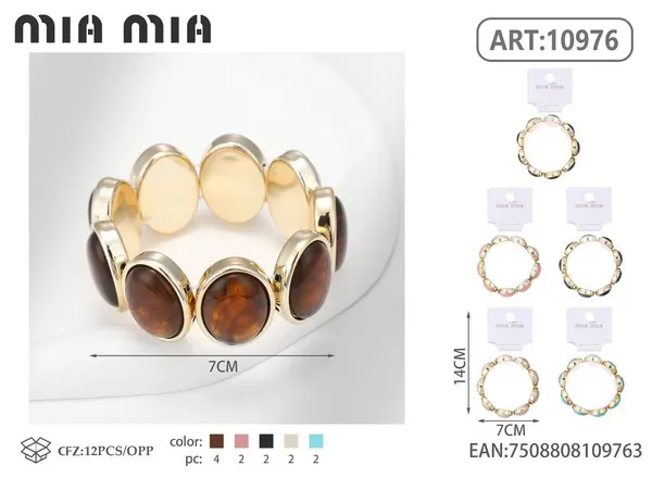 Pulsera elástica de resina