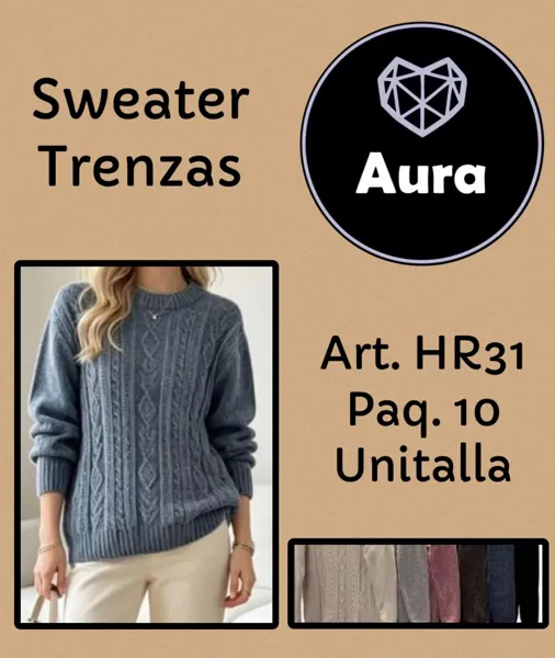 Suéter de Trenzas