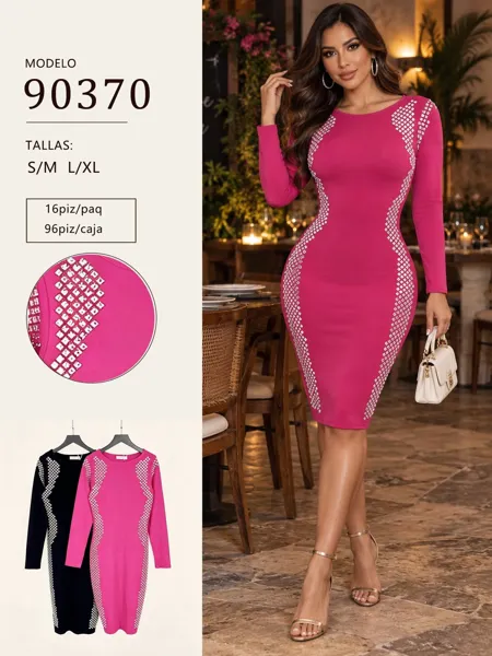 Vestido con pedrería