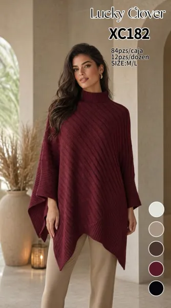 Poncho de punto