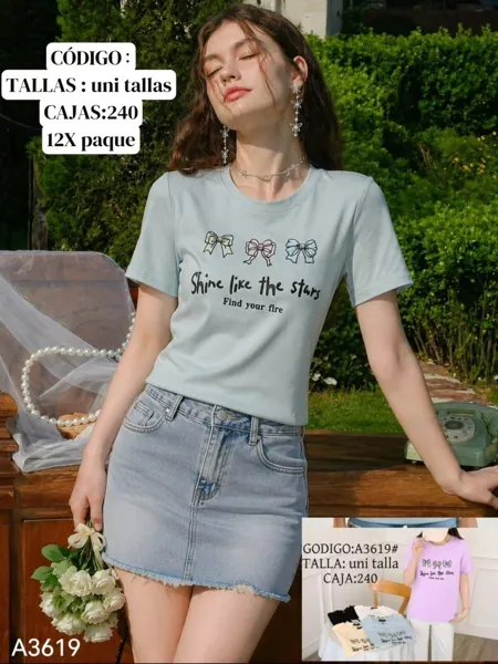 Playera Shine like the stars
