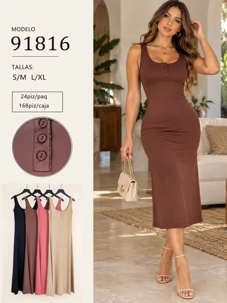 Vestido con botones