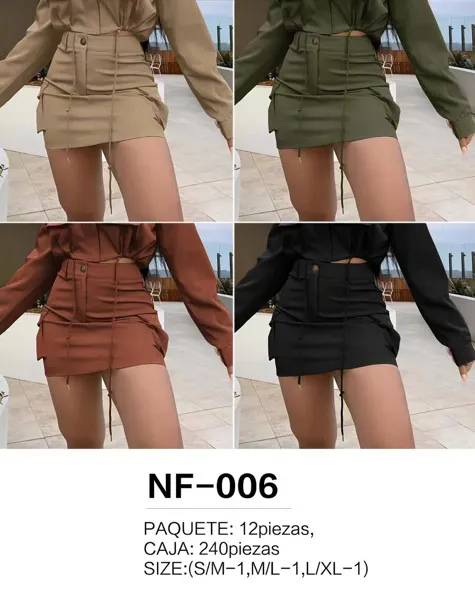 Falda tipo cargo-NF006