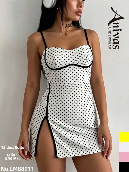 Vestido enterizo con forro LM88911