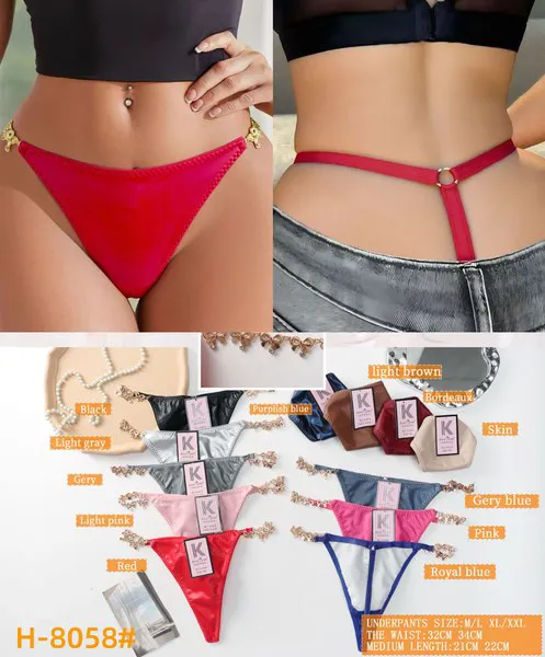 Tanga de satén para dama