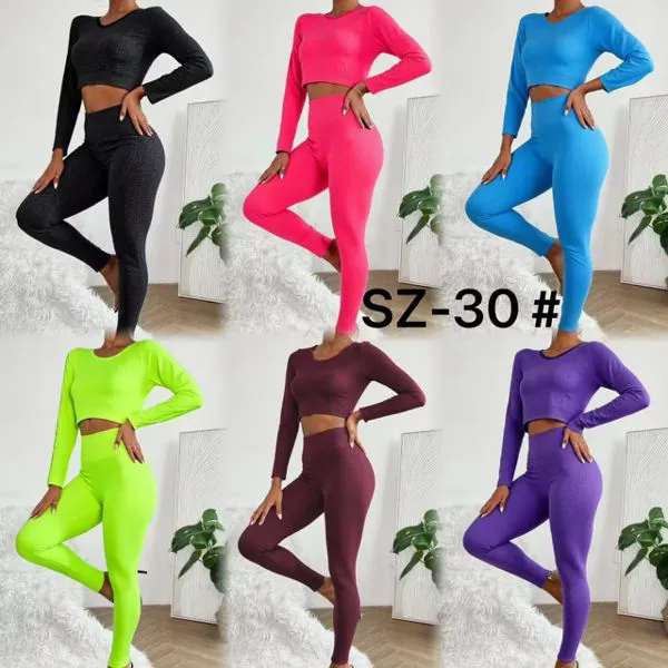 Conjunto deportivo manga larga y leggings